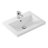 Тумба с раковиной Comforty Лима-60П2 00-00019210 подвесная, белый матовый фото 6