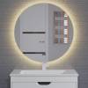 Зеркало Uperwood Modul 2949345681 с подсветкой, бесконтактный сенсор, антизапотевание, круглое, теплая подсветка, 80x80 см
