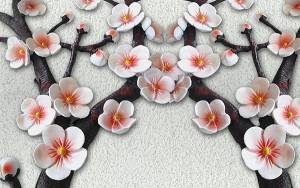 3D Фотообои Artegrafico «Ветви сакуры» BR-003 канвас