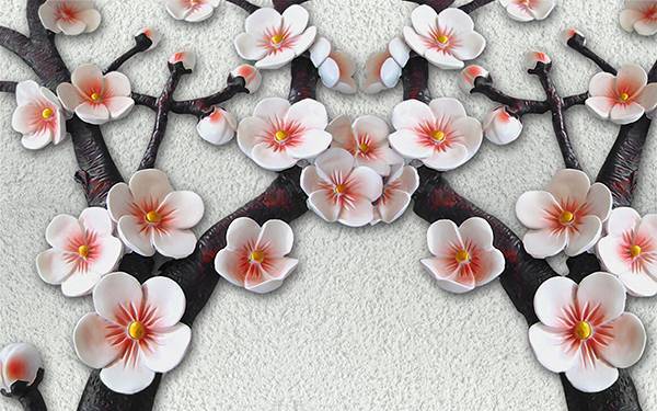 3D Фотообои Artegrafico «Ветви сакуры» BR-003 канвас