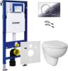 Комплект Система инсталляции для унитазов Geberit Duofix UP320 111.300.00.5 + Унитаз подвесной Bien TPKA052AMVP0W3000 + Кнопка смыва Geberit Sigma 01