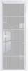 Межкомнатная дверь Profil Doors 5 AX цвет профиля Вайт, стекло безопасное 6 мм страйп 600x2000