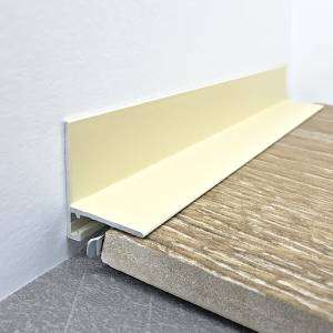 Микроплинтус TeckWood RAL 1015 L-20 Муар Слоновая кость 2000x21x16