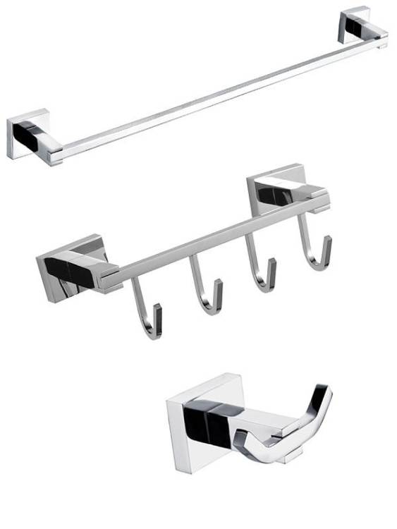 Набор аксессуаров для ванной Bath Plus Bruklin BR-SET-05 хром