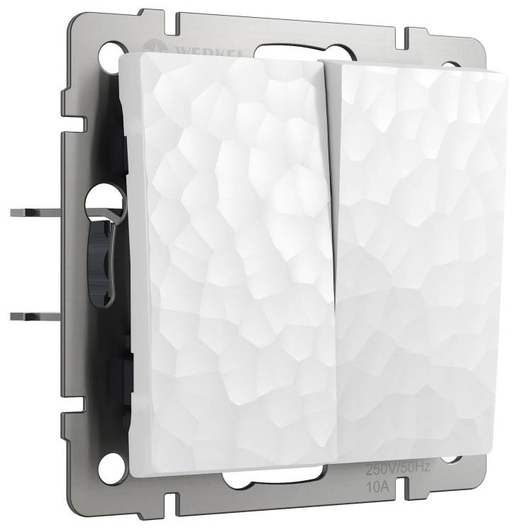 Выключатель двухклавишный Werkel Hammer W1220001