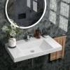 Мебельная раковина Kerama Marazzi Cubo 80 подвесная, белая глянцевая фото 4