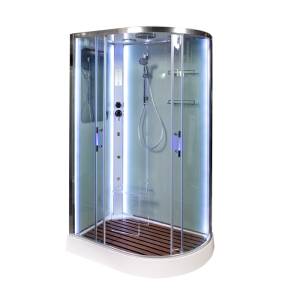 Душевая кабина AvaCan A102LLED+GM с подсветкой и гидромассажем, 120x80x220