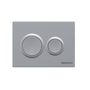Кнопка смыва Berges Wasserhaus Novum 40062 для инсталляции Novum O2, матовый хром