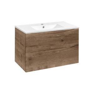 Тумба с раковиной Vincea Mia 900 2 выкатных ящика, V.Oak