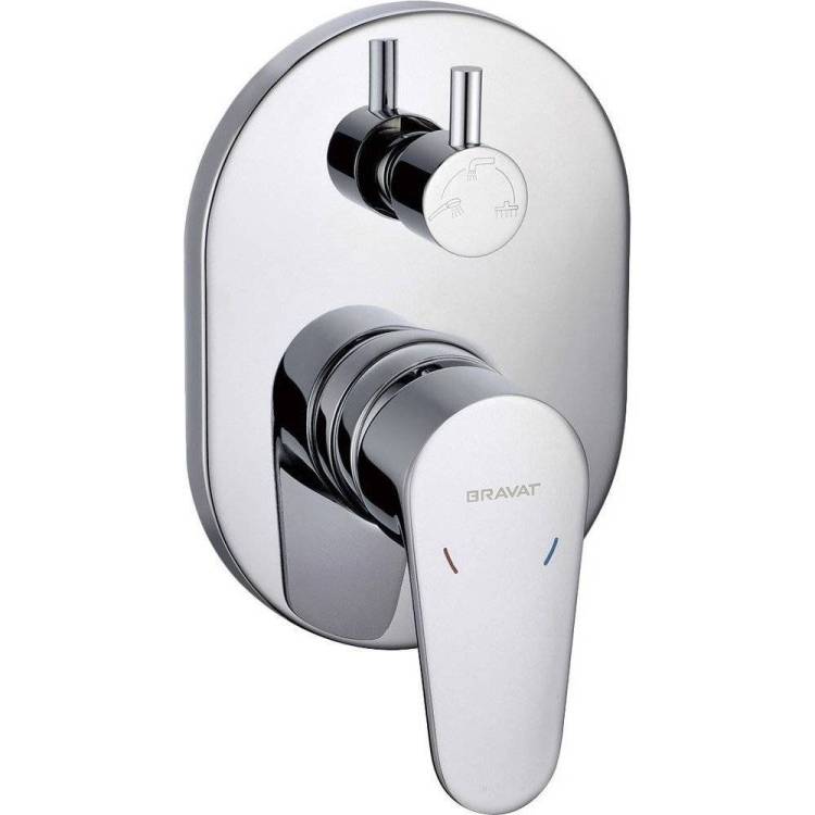 Смеситель для ванны Bravat Eler FB848238CP-3-RUS с внутренней частью