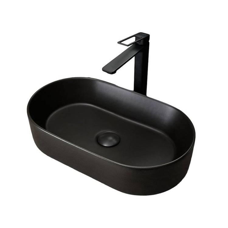 Раковина Gid Lago 53379 N9020bg 53 см, черная