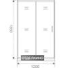 Душевая дверь в нишу Good Door Infinity WTW-120-C-CH фото 4