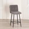 Стул полубарный Tetchair Medeo 24917 серый, велюр фото 14