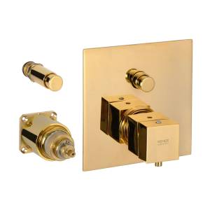 Смеситель для душа Remer Q-Elegance QT09KBDO золотой глянцевый