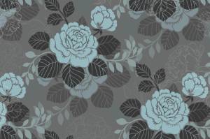 3D Фотообои Artegrafico «Благородные бирюзовые розы» FD-007 канвас