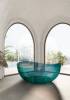 Прозрачная ванна Abber Kristall AT9705Aquamarin Универсальная бирюзовая фото 4