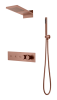 Душевой комплект Boheme Fusion 131-CB с термостатом, трехпозиционная, Copper Brushed