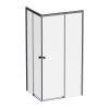 Душевой уголок AM.PM X-Joy W94G-403-100280-BТ1К профиль черный матовый, стекло прозрачное, 100x80