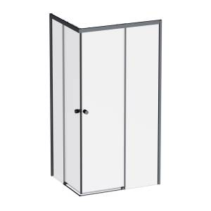 Душевой уголок AM.PM X-Joy W94G-403-100280-BТ1К профиль черный матовый, стекло прозрачное, 100x80