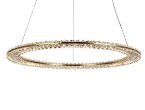 Подвесной хрустальный светодиодный светильник Newport Кристал 8241N/800 gold