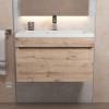 Тумба с раковиной Uperwood Eva 3930313469 подвесная, выдвижной ящик, крафт табачный, 60 см фото 4