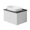 Тумба с раковиной La Fenice Terra Bianco NFNC-01-TER-B-60-3-M-GB белая матовая, 60 см