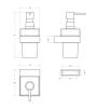 Дозатор Cezares Slider SLIDER-SOIS-V-GM подвесной, оружейная сталь фото 3