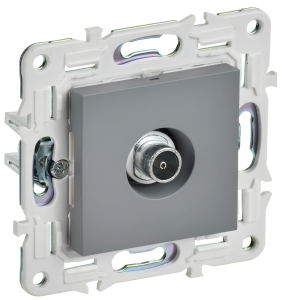 ТВ-розетка оконечная IEK Skandy SK-A10-O-K03 серый