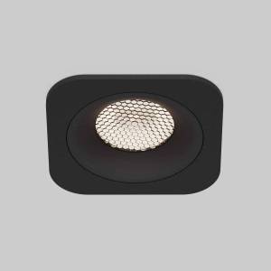 Встраиваемый точечный светодиодный светильник Elektrostandard Tetro 15276/LED 10W 4000K черный IP44