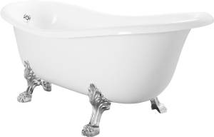 Ванна из искусственного камня Migliore Milady 26241 185x82 белая, хром