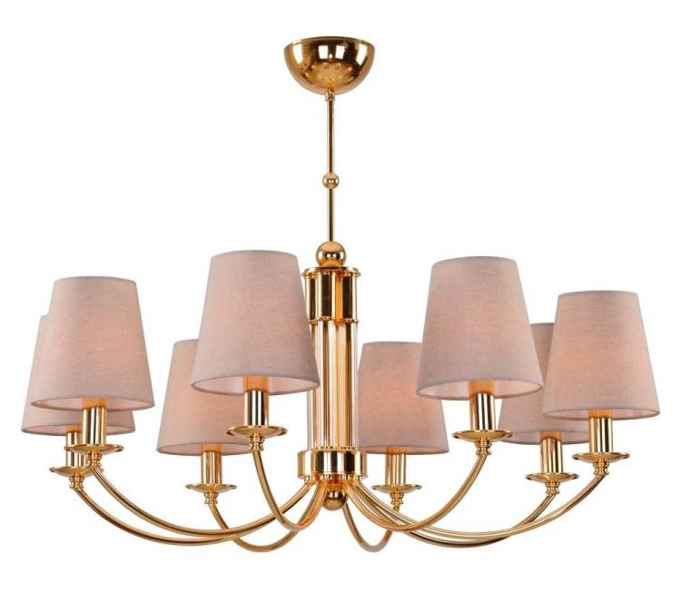 Подвесная люстра Crystal Lux Camila SP8 Gold