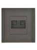 Розетка телефонная RJ11+Ethernet RJ45 IEK Forte&Piano FP-KT20-O-1-K03 серый фото 5