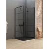 Душевое ограждение NEW TRENDY NEW SOLEO BLACK R 90x90x195 D-0290A/D-0121B (черный) фото 2