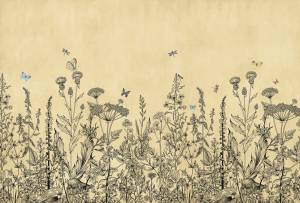 Бесшовные Eco обои Ortograf Flora 31063 Adalina beige Ворс ОЕ