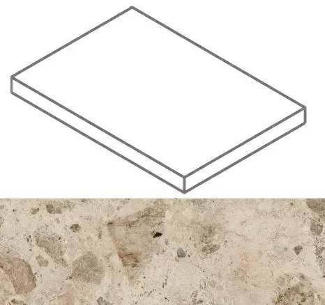 Ступень Italon Continuum 620070002353 Stone BeigeScalino Angolare DX 33x160