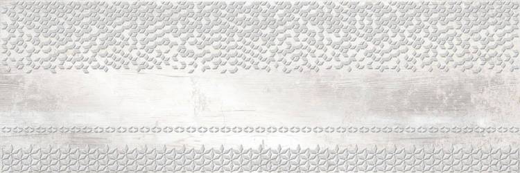 Декор Beryoza Ceramica Уайт Вуд белый 25x75