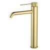 Смеситель для раковины Timo Saona 2411/17F высокий, золото матовое