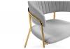Стул на металлокаркасе Woodville Kamelia 15947 Светло-серый / золотой фото 6