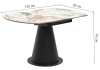Стол Woodville Teramo 589754 gloss grand jade solid ceramic/бронзовый 90(135)x135x76 фото 9