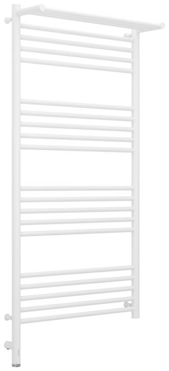 Полотенцесушитель электрический Сунержа Богема 3.0 30-5806-1260 с 1 полкой, Матовый белый, 120x60