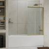 Шторка на ванну Wasserkraft Schunter 82S02-80 профиль матовое золото, стекло прозрачное, 80x140 фото 2