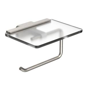 Держатель для туалетной Wonzon & Woghand Graffity WW-9326-BN с полкой, брашированный никель