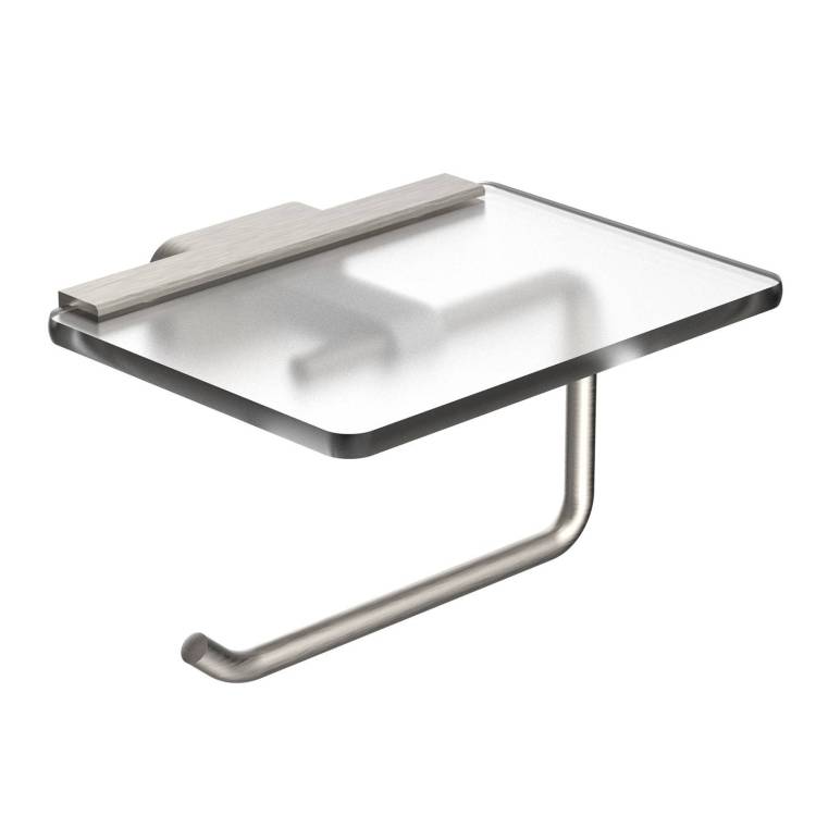 Держатель для туалетной Wonzon & Woghand Graffity WW-9326-BN с полкой, брашированный никель