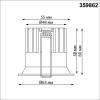 Встраиваемый точечный светодиодный светильник Novotech Brillo 359862 фото 8