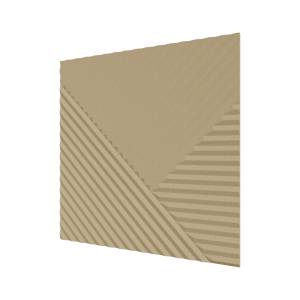 Стеновая квадратная панель МДФ Ликорн Пирамида под покраску бежевая 50x50x0.8