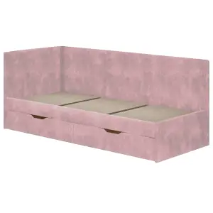 Детская кровать БТС МЕБЕЛЬ Лео КР-49 00-00165430 белый, шарли пинк 80x200