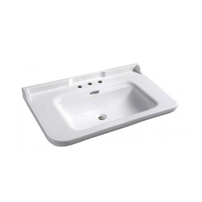 Раковина Kerasan Waldorf 4142K1bi/cr*3 подвесная, 100 см