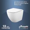 Унитаз подвесной Maretti Elena EA10PBM06-844 безободковый, сиденье микролифт, белый фото 6