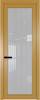 Межкомнатная дверь Profil Doors 1 AGP цвет профиля Золото, стекло безопасное 6 мм страйп 600x2000