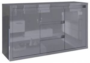 Комод Столлайн Норден 2023032100200 Серый глянец